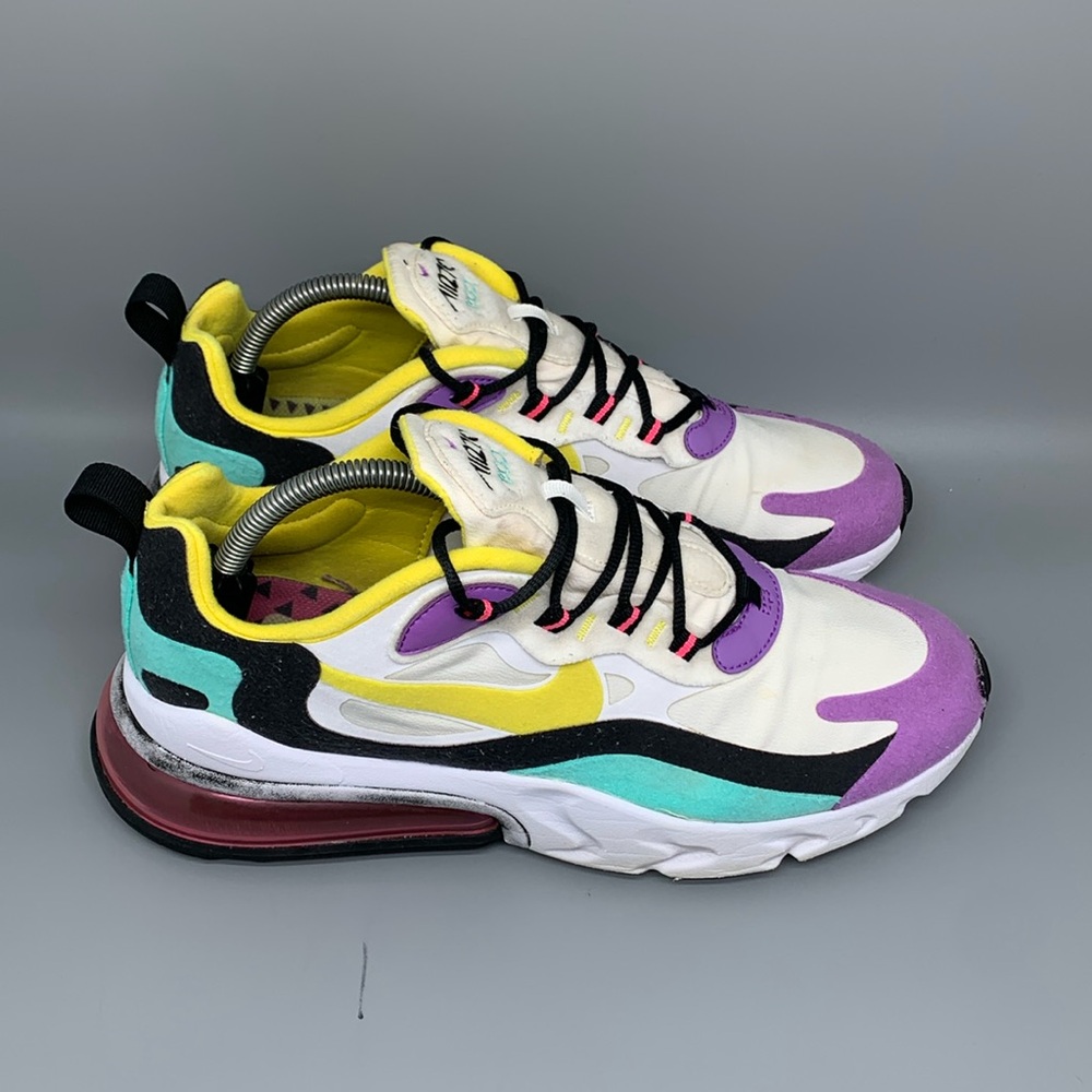 Nike Air Max 270‎ React Running Shoes AO4971-101 Men's Sz 9.5